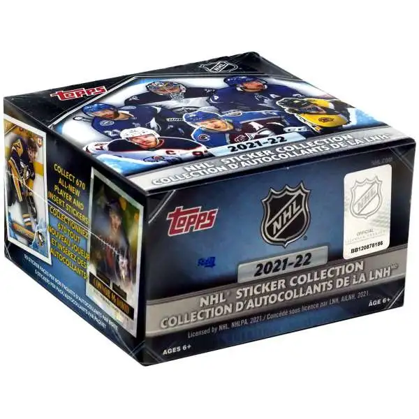 NHL Topps 2021-22 Hockey Sticker Collection Box [50 Packs]