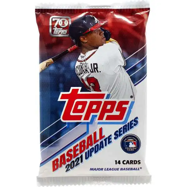 MLB Topps 2021 Update Baseball Trading Card PATCH Pack [14 Cards]