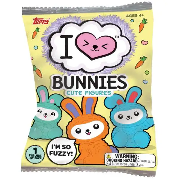 I Love Bunnies Cute Figure Mystery Pack [1 RANDOM Bunny]