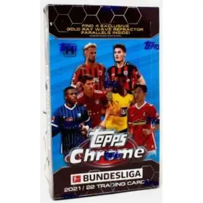 UEFA Topps 2021-22 Chrome Bundesliga Soccer Trading Card HOBBY LITE Box [16 Packs]