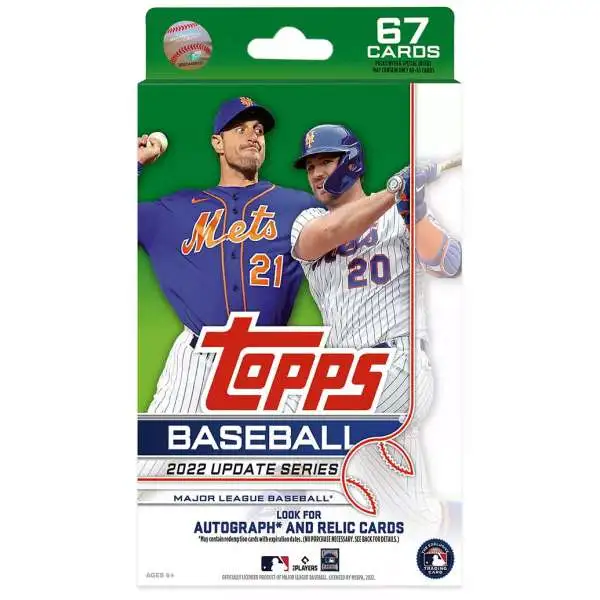 MLB Topps 2022 Update Baseball Trading Card HANGER Box [67 Cards]