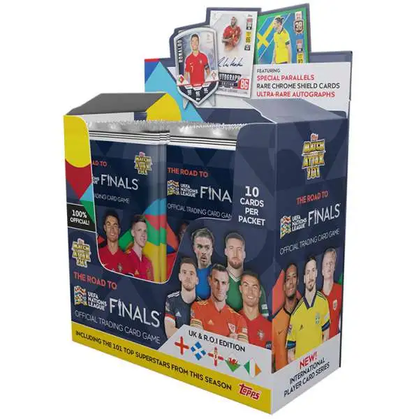 UEFA Match Attax 101 2021-22 Soccer The Road to the Finals Trading Card Box [24 Packs]