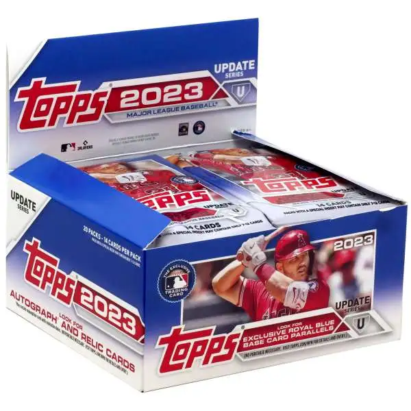 MLB Topps 2023 Update Series Baseball Trading Card RETAIL Box [20 Packs]