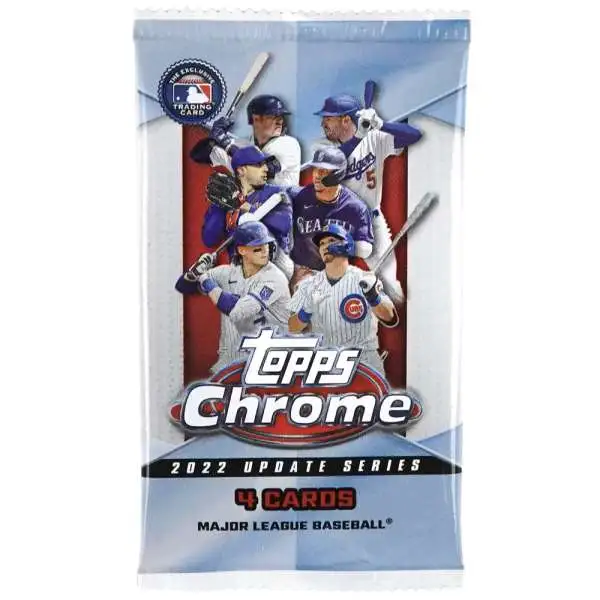 MLB 2022 Topps Chrome Update Series Baseball Trading Card HOBBY Pack