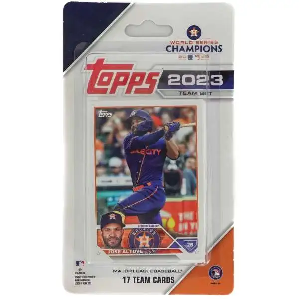 MLB 2023 Topps Baseball Cards Houston Astros Team Set [17 Cards]