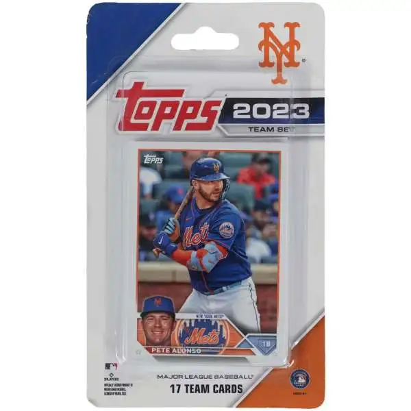 MLB 2023 Topps Baseball Cards New York Mets Team Set [17 Cards]