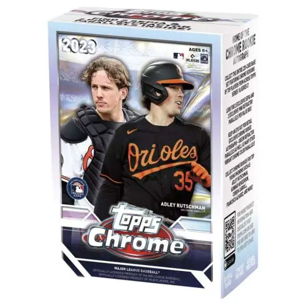 MLB Topps 2023 Chrome Baseball Trading Card BLASTER Box [7 Packs, Sepia & Pink Refractor Parallels]