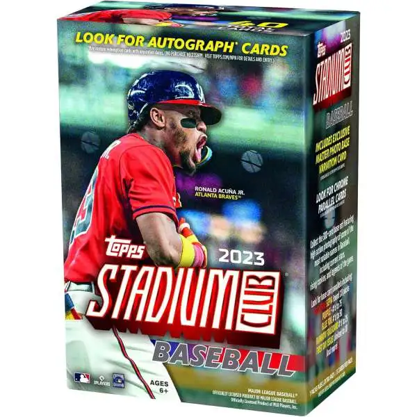 MLB Topps 2023 Stadium Club Baseball Trading Card BLASTER Box [7 Packs + 1 Extra]