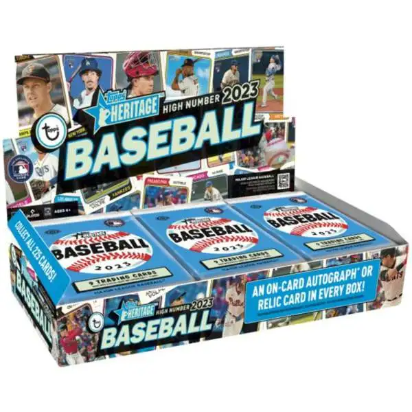 MLB Topps 2023 Heritage High Number Baseball Trading Card HOBBY Box [24 Packs]