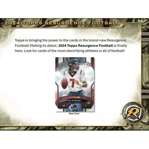 NFL 2024 Topps Resurgence Football Trading Card Blaster Pack [4 Cards] (Pre-Order ships January)