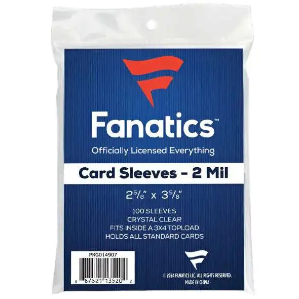 Fanatics Thick Soft Card Sleeves (100 count)