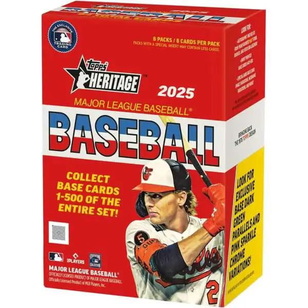 MLB Topps Trading Cards 2025 Heritage Baseball Trading Card BLASTER Box [8 Packs]