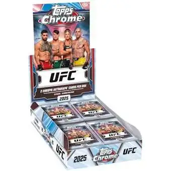 2025 Topps Chrome UFC Trading Card HOBBY Box [12 Packs]