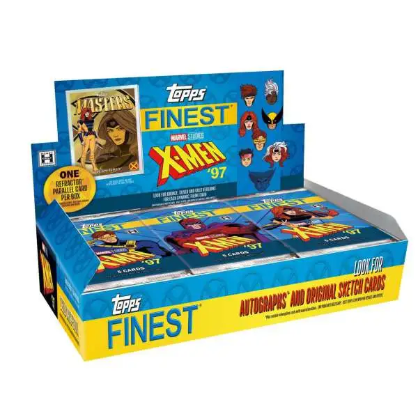 Marvel Topps 2025 Finest X-Men '97 Trading Card HOBBY Box [12 Packs]