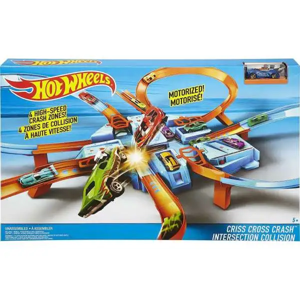 Hot Wheels Criss-Cross Crash Exclusive Track Set