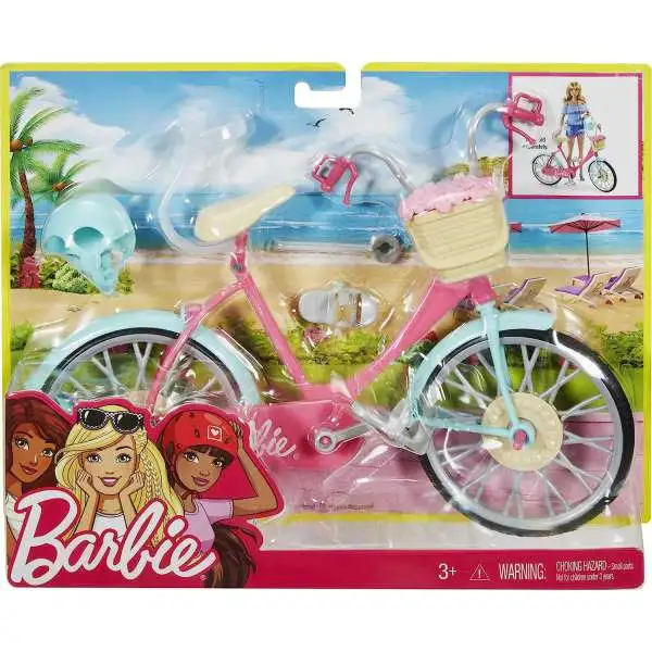 Barbie Bicycle with Flower Basket Doll Accessory