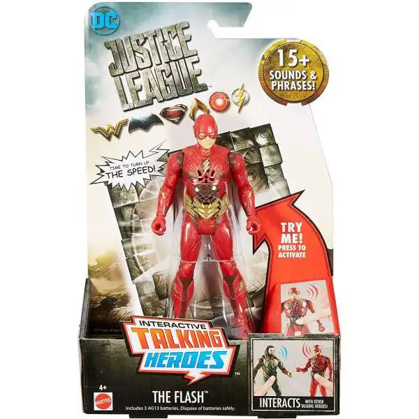 DC Justice League Movie Interactive Talking Heroes Flash Deluxe Action Figure