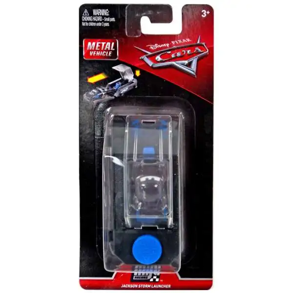 Disney / Pixar Cars Cars 3 Die Cast Mini Racers Jackson Storm Car & Launcher [Loose]