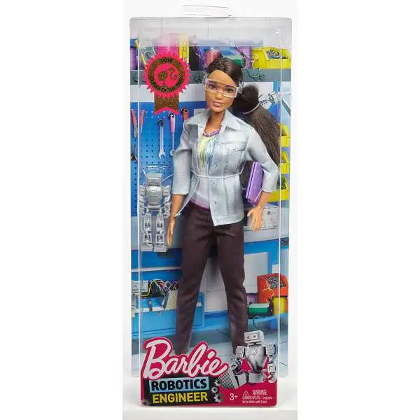 Robotics Engineer Barbie Doll [Brunette Hair, Damaged Package]