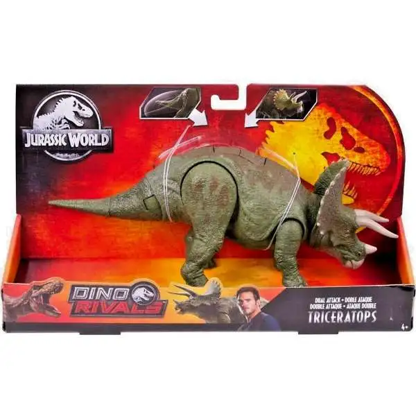 Jurassic World Fallen Kingdom Dino Rivals Triceratops Action Figure [Dual Attack]
