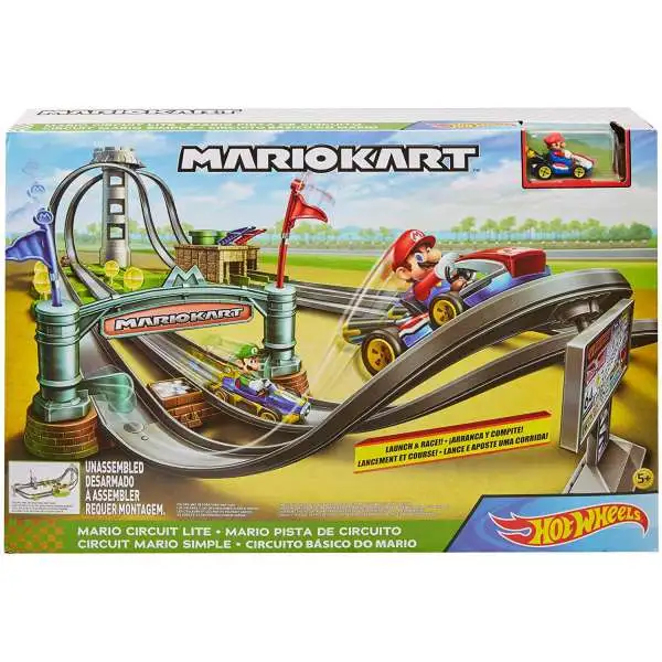 Hot Wheels Mario Kart Mario Circuit Lite Track Set