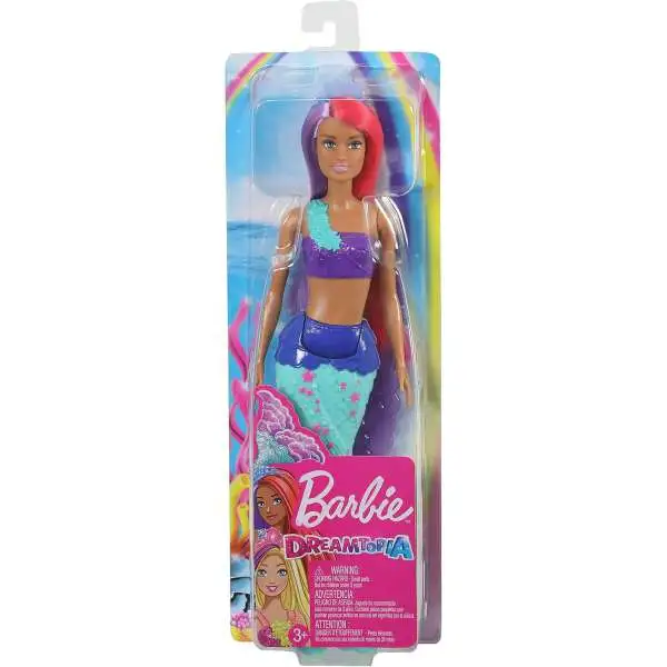 Barbie Dreamtopia Mermaid Doll [Purple & Red Hair, Damaged Package]