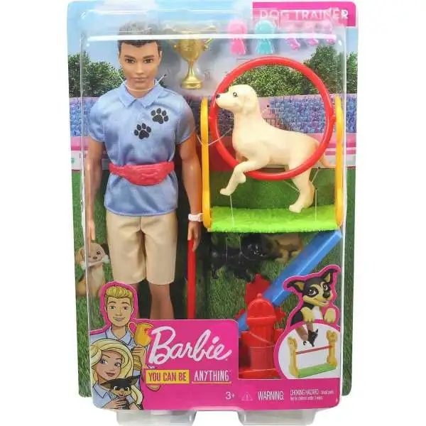Barbie You Can Be Anything Ken 13.25-Inch Doll [Dog Trainer, Damaged Package]