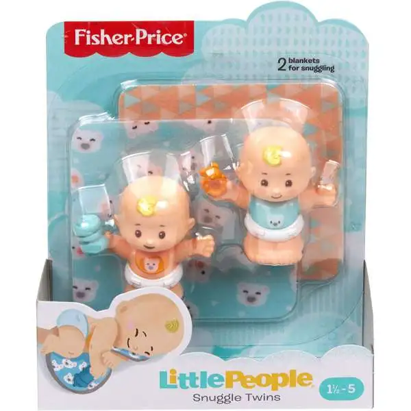 Fisher Price Little People Snuggle Twins Figure 2-Pack [Blonde, Boys]