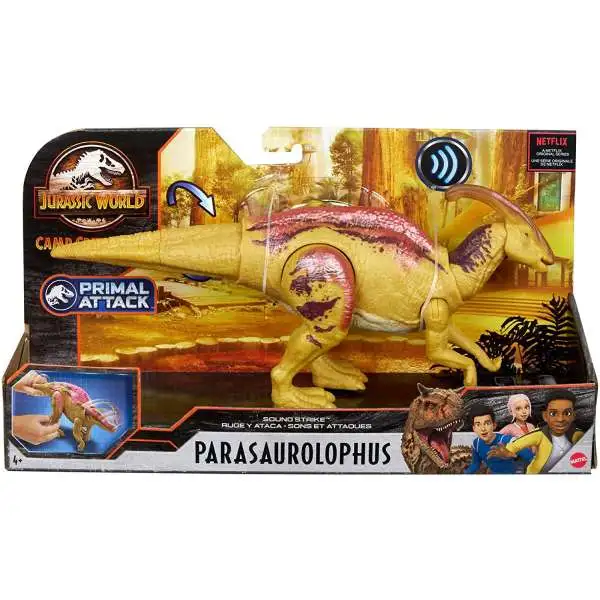Jurassic World Camp Cretaceous Parasaurolophus Action Figure [Sound Strike, Damaged Package]