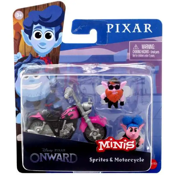 Disney / Pixar Onward Minis Sprites & Motorcycle Figure 2-Pack