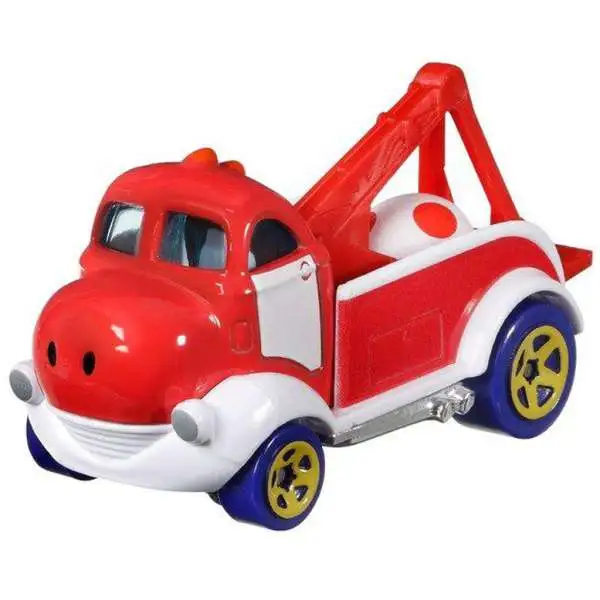 Hot Wheels Super Mario Character Cars Red Yoshi Diecast Car [Loose]