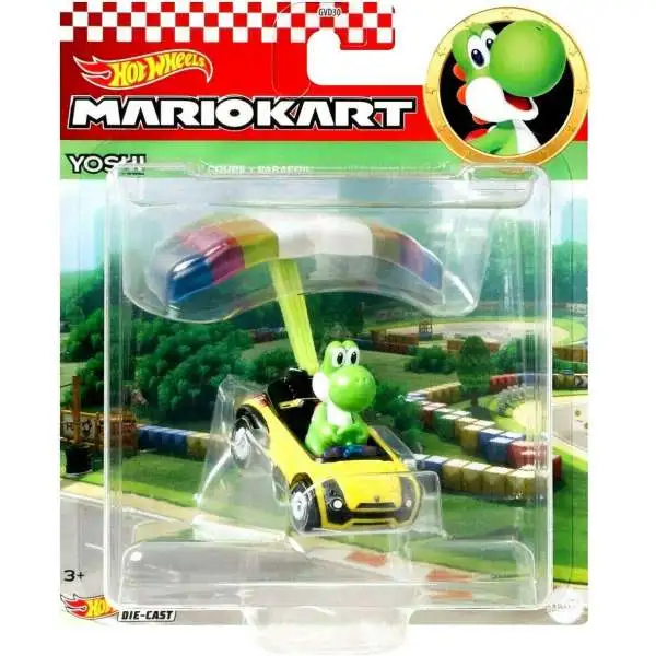 Hot Wheels Mario Kart Glider Yoshi 164 Diecast Car Sports Coupe