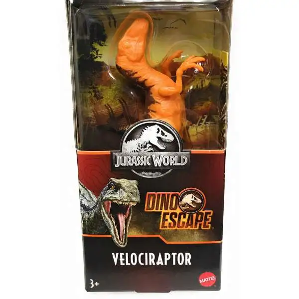 Jurassic World Dino Escape Velociraptor Action Figure [Orange]