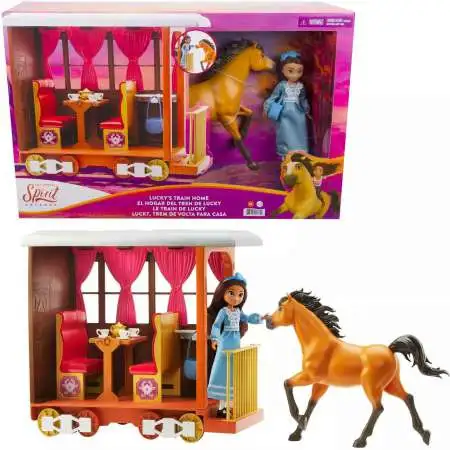 Spirit Untamed Lucky's Train Home Playset