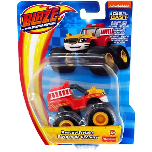 Fisher Price Blaze & the Monster Machines Rescue Stripes Diecast Car