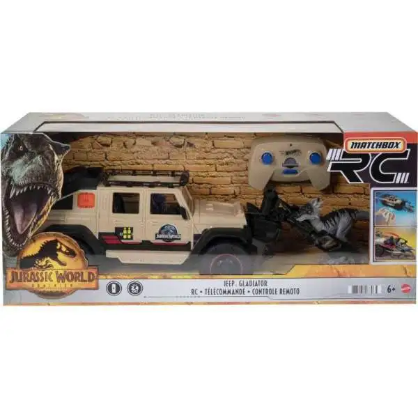 Jurassic World Matchbox Jeep Gladiator Remote Control Vehicle [with Dracorex]