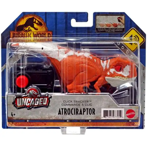 Jurassic World Dominion Uncaged Atrociraptor Action Figure [Click Tracker, Red]