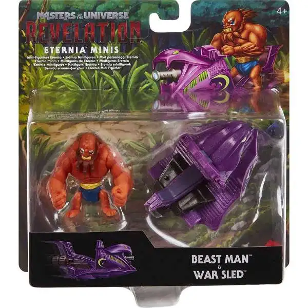 Masters of the Universe Revelation Eternia Minis Beast Man & War Sled Figure Set