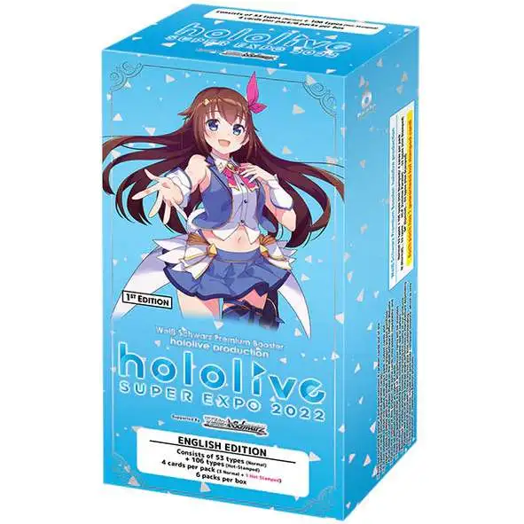 Weiss Schwarz Trading Card Game Hololive Super Expo 2022 Booster Box [6 Packs]