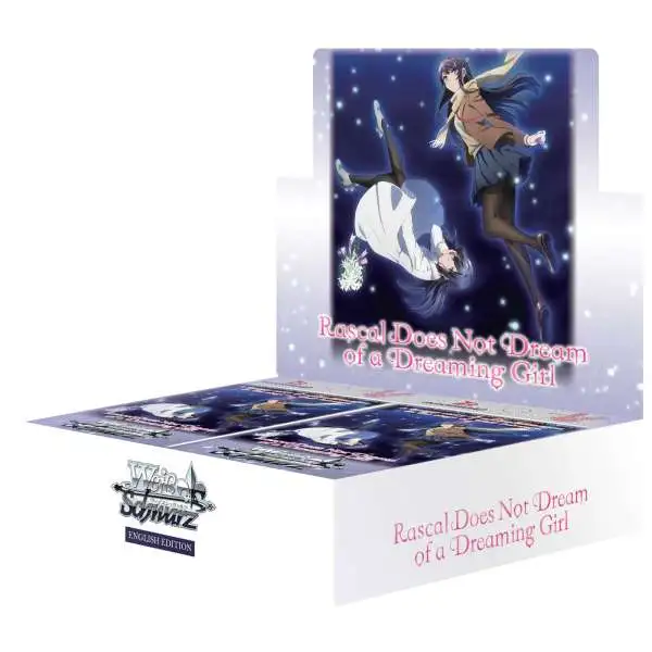 Weiss Schwarz Trading Card Game Rascal Does Not Dream of a Dreaming Girl Booster Box [16 Packs]