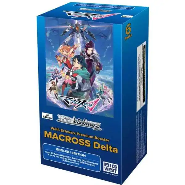 Weiss Schwarz Trading Card Game Macross Delta Premium Booster Box [6 Packs]