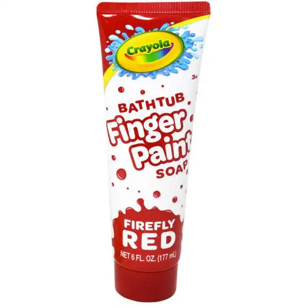 Crayola Firefly Red Bathtub Fingerpaint Soap