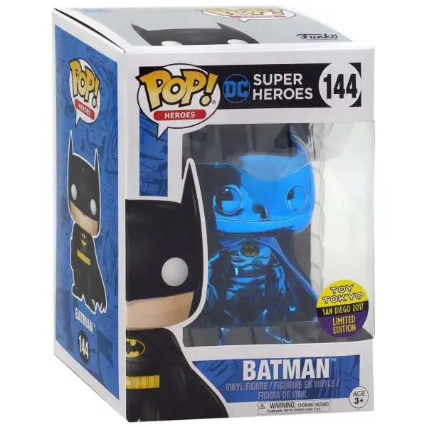 Funko POP! Heroes Batman Exclusive Limited Edition Vinyl Figure #144 [Blue Chrome]