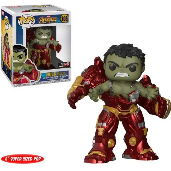 Funko Avengers Infinity War POP! Marvel Hulk (Busting Out of Hulkbuster) Exclusive 6-Inch Vinyl Figure #306 [Super-Sized, Damaged Package]