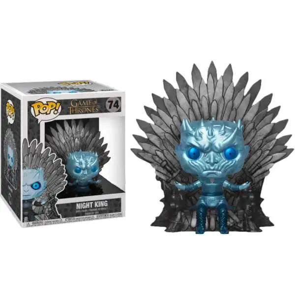 Funko Game of Thrones POP! Night King Exclusive Deluxe Vinyl Figure #74 [Sitting On Throne, Metallic]