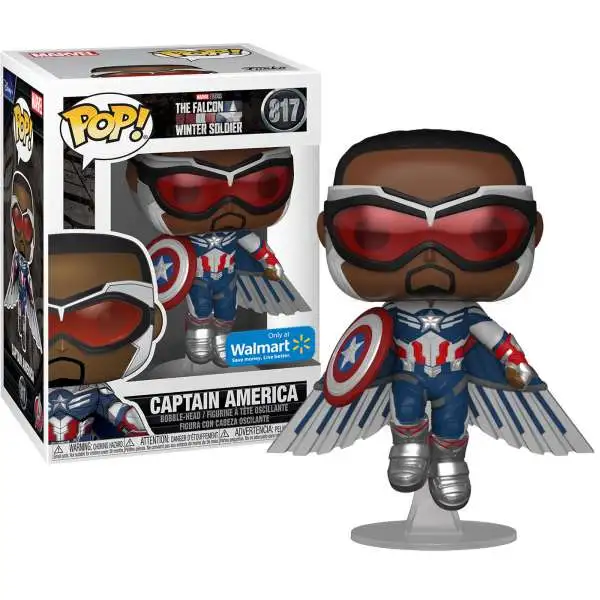 Funko The Falcon and the Winter Soldier POP! Marvel Captain America Exclusive Vinyl Bobble Head #817 [Flying]