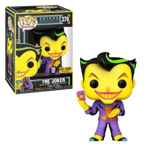 Funko DC Batman The Animated Series POP! Animation Joker Exclusive Vinyl Figure #370 [Blacklight Glow]