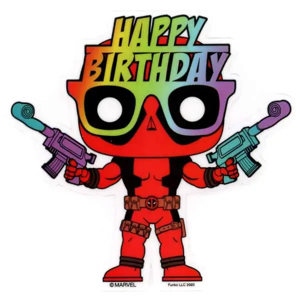 Funko Marvel Deadpool Birthday Exclusive 3-Inch Sticker