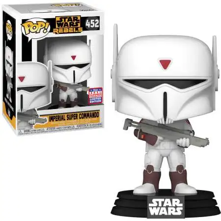 Funko Rebels POP! Star Wars Imperial Super Commando Exclusive Vinyl Bobble Head #452