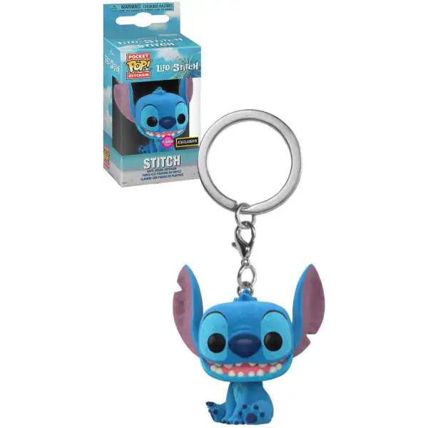 Funko Disney Lilo & Stitch Pocket POP! Stitch Keychain [Flocked]
